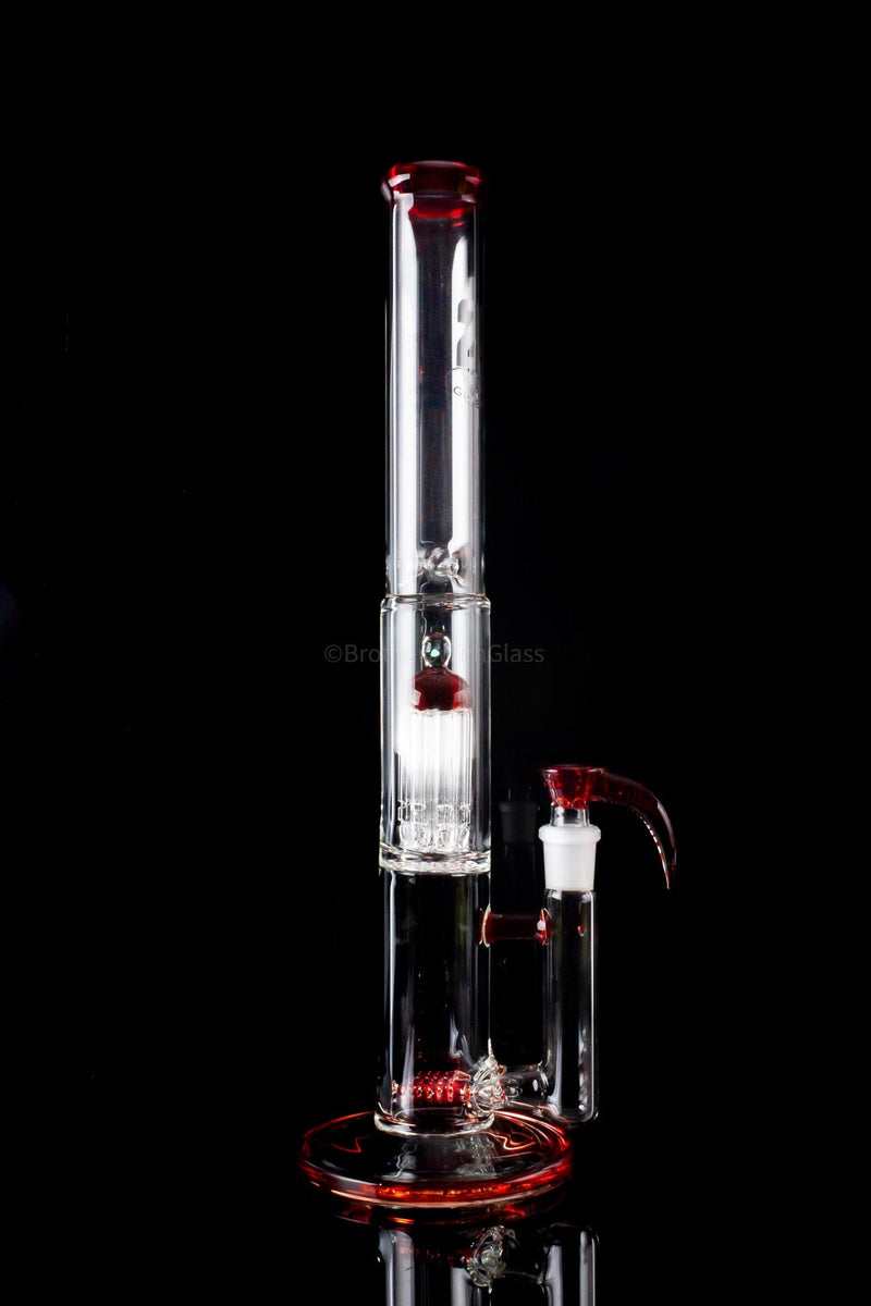 2K Glass Art 16 In Color Double Stemline to Tree Perc Bong With Opal.