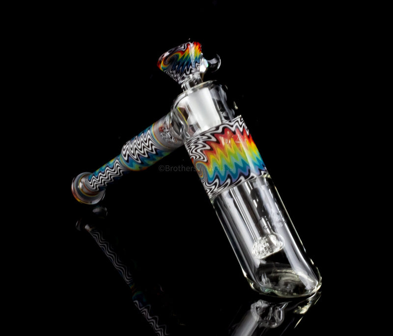 2K Glass Art Color Wig Wag Hammer Showerhead Bubbler With Opal.