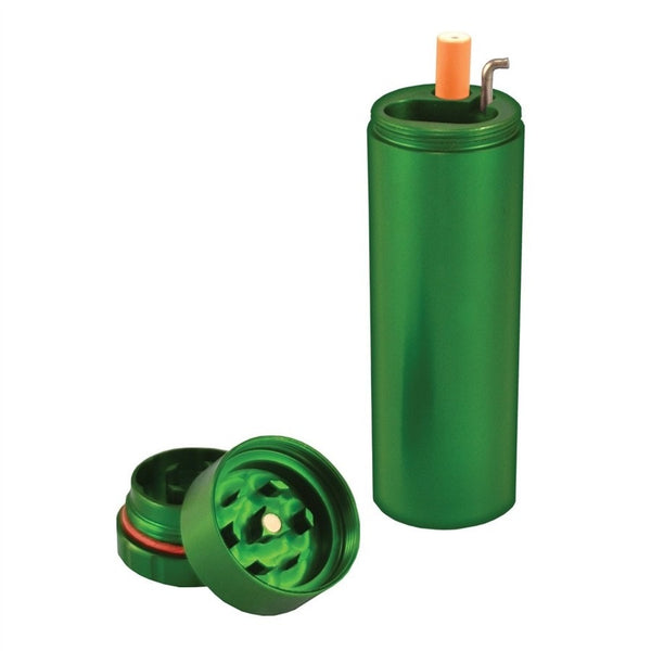 All in One Metal Dugout with Grinder - Green.