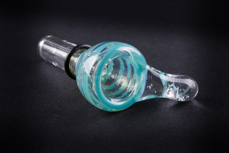 Aurora Glass Fumed Mini Beaker Water Pipe - Random.