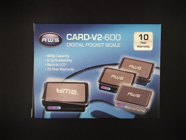 AWS Card Style V2-600 Digital Scale With Tray.
