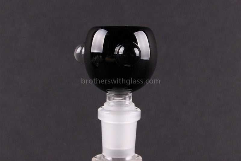 Black Bowl With Marbles Glass Slide 14 mm Black.