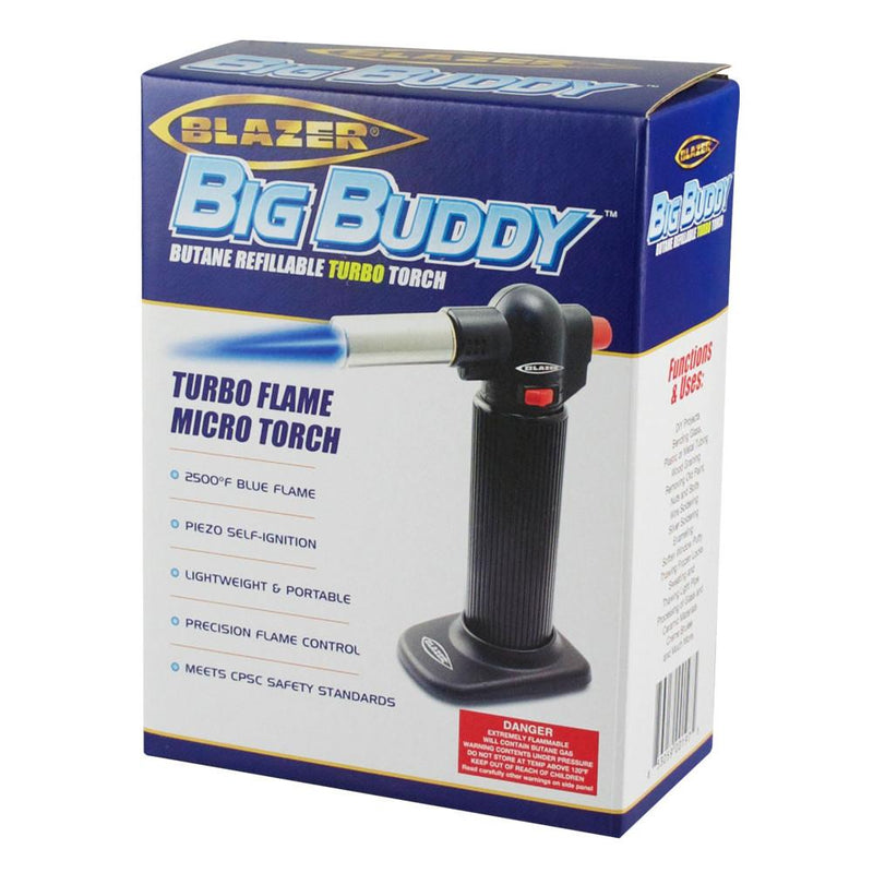 Blazer Big Buddy Refillable Butane Turbo Torch - Red.