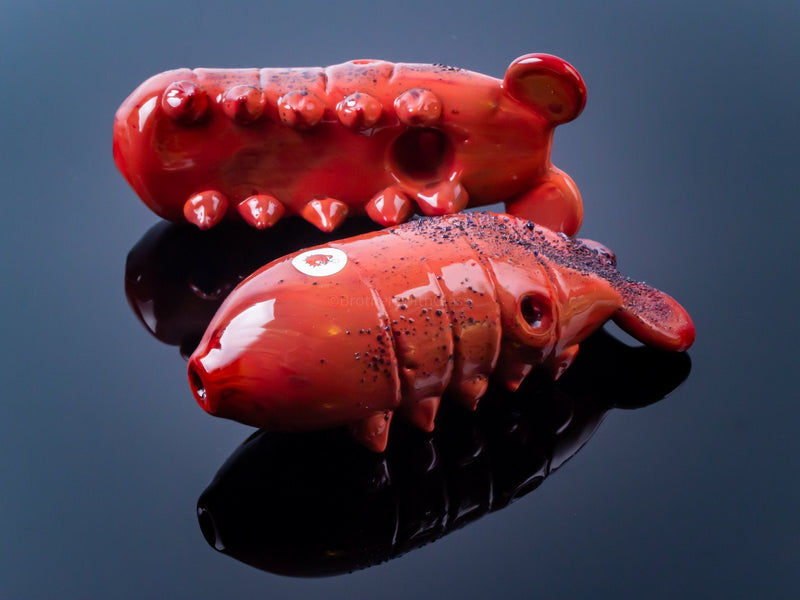 Blowfish Glassworks Sculpted Lobster Tail Hand Pipe.