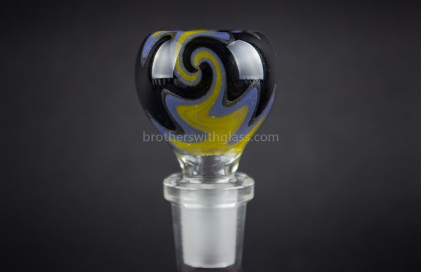 Bobby R Glass Wig Wag Water Pipe Slide - 14mm LA Lakers.
