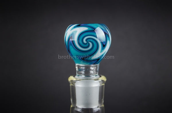 Bobby R Glass Wig Wag Water Pipe Slide - 18mm Ice.