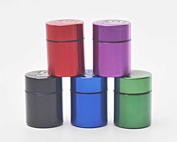 BWG Anodized Aluminum Stash Container Brothers with Glass