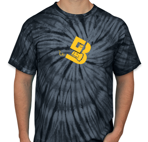 BWG Logo Dyenomite 100% Cotton Tonal Tie Dye T Shirt.