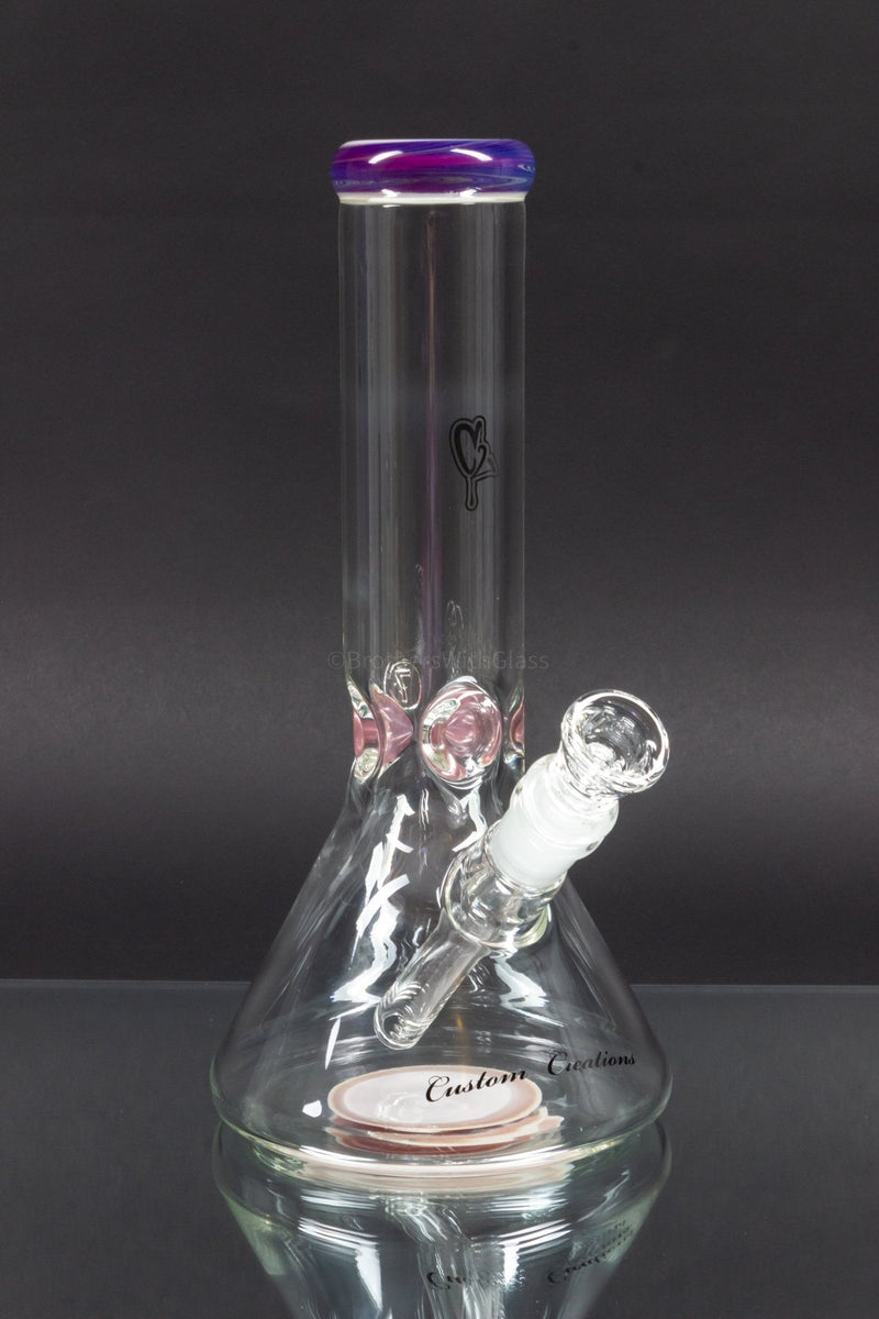 C2 Custom Creations 10 Inch Beaker Bong With Heady Color Accents.