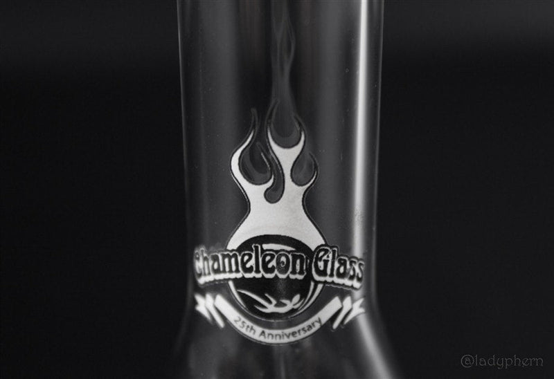 Chameleon Glass 25th Anniversary Mini Beaker Water Pipe.