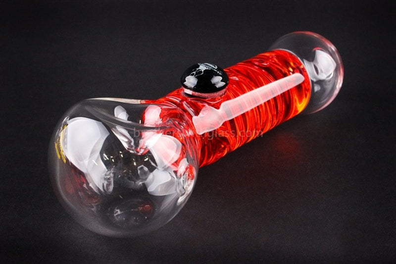 Chameleon Glass Absolute Zero Coil Condenser Hand Pipe - Red.