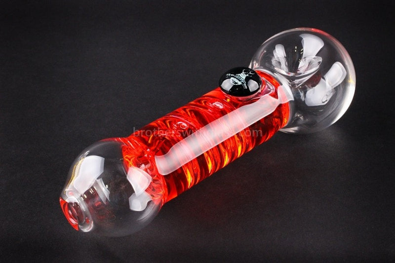 Chameleon Glass Absolute Zero Coil Condenser Hand Pipe - Red.