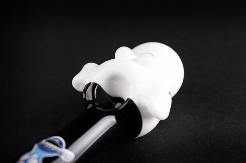 Chameleon Glass Brian the Dog Hand Pipe.