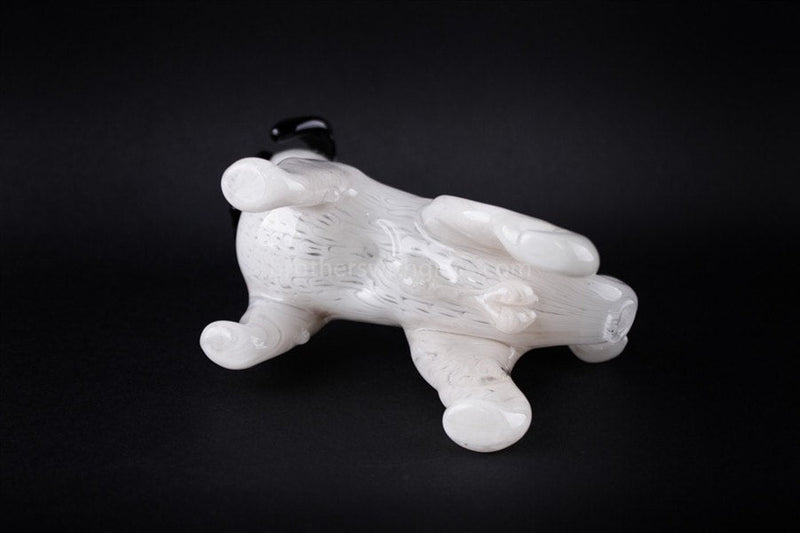 Chameleon Glass Curious Pug Puppy Hand Pipe.