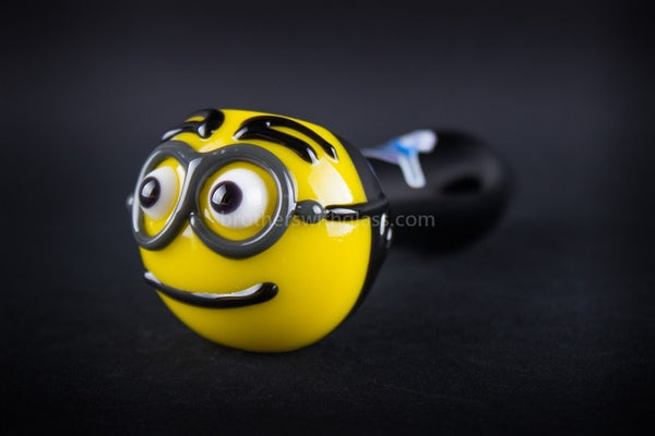 Chameleon Glass Dave the Minion Hand Pipe.