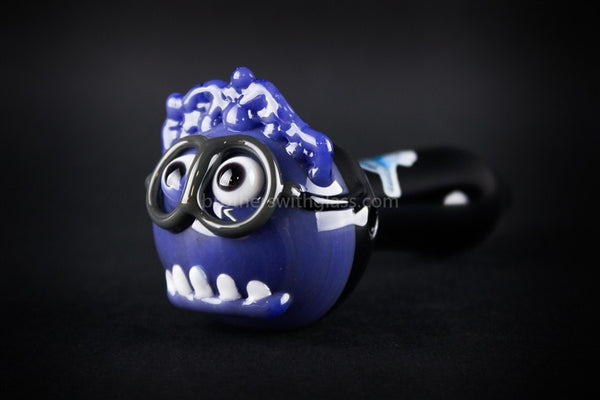 Chameleon Glass Evil Minion Hand Pipe.