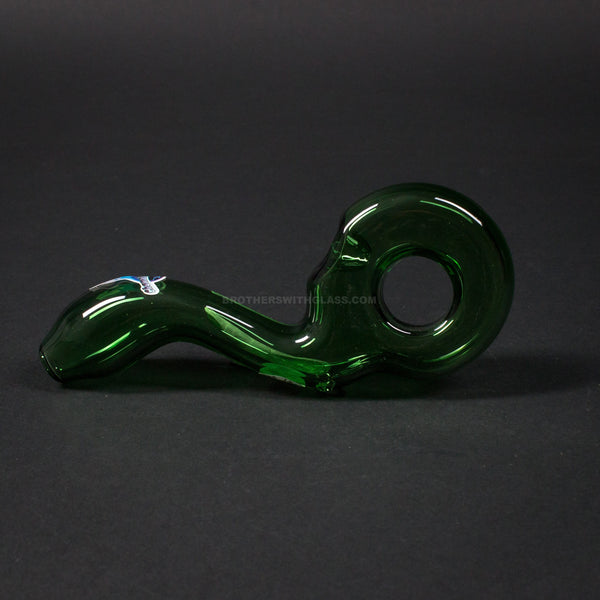 Chameleon Glass Finger Binger Hand Pipe - Green.