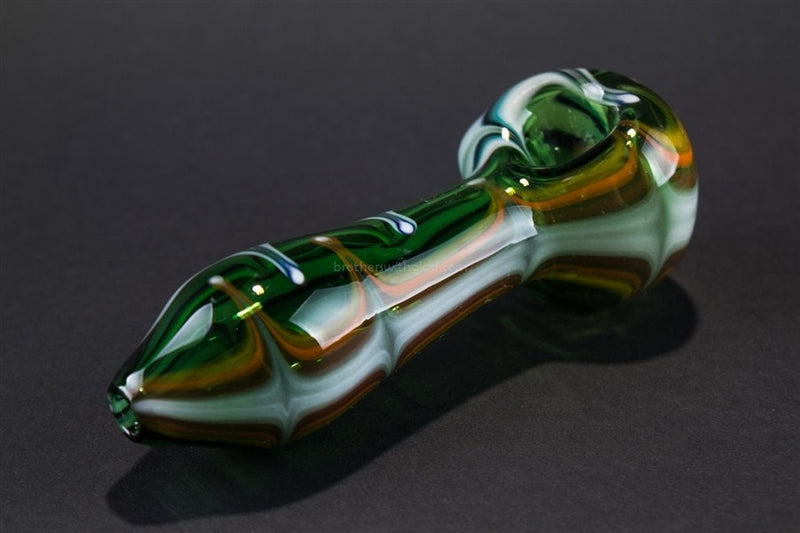 Chameleon Glass Fire in the Sky Hand Pipe - Green.