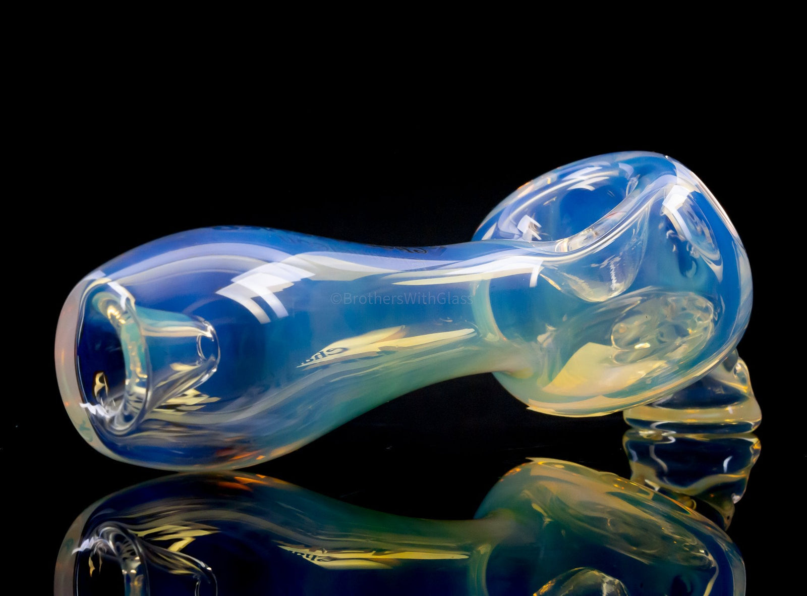 Chameleon Glass Bone Head Skull Hand Pipe Dia De Los Muertos For Sale!