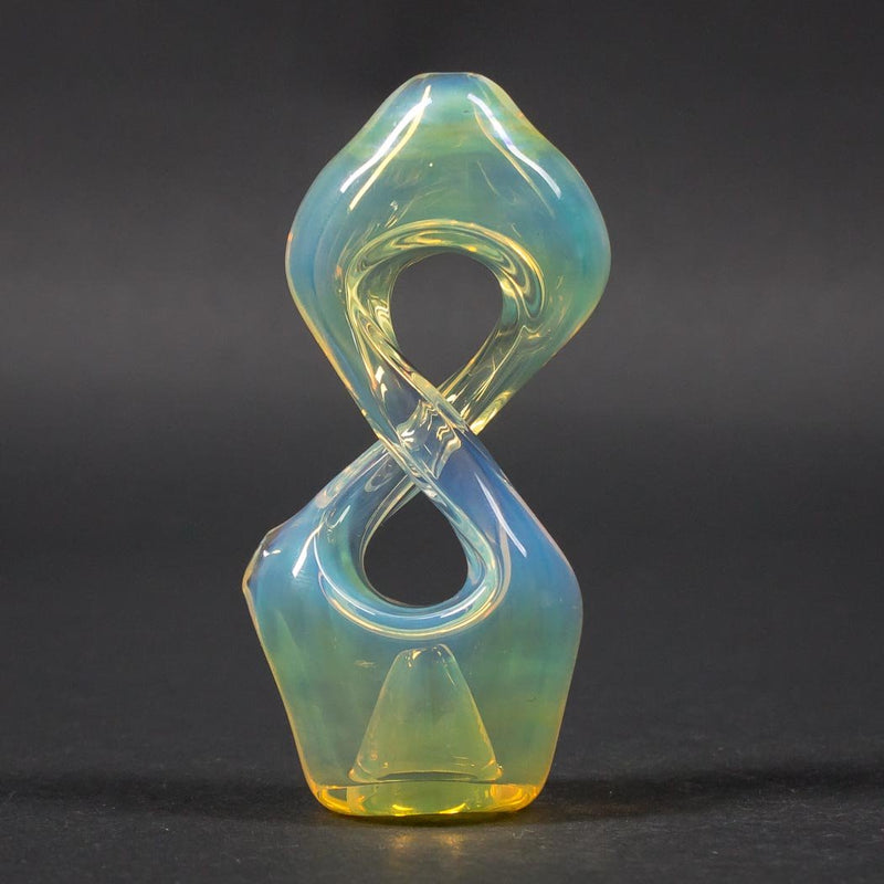 Chameleon Glass Fumed Infinity Chillum Hand Pipe.