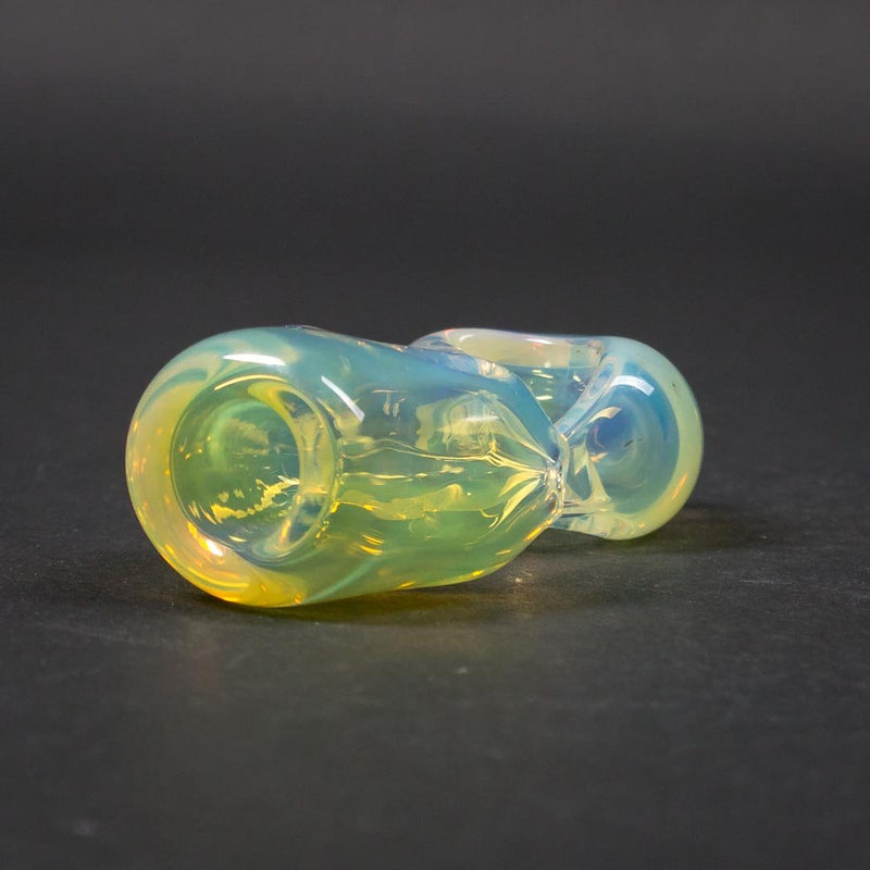 Chameleon Glass Fumed Infinity Chillum Hand Pipe.