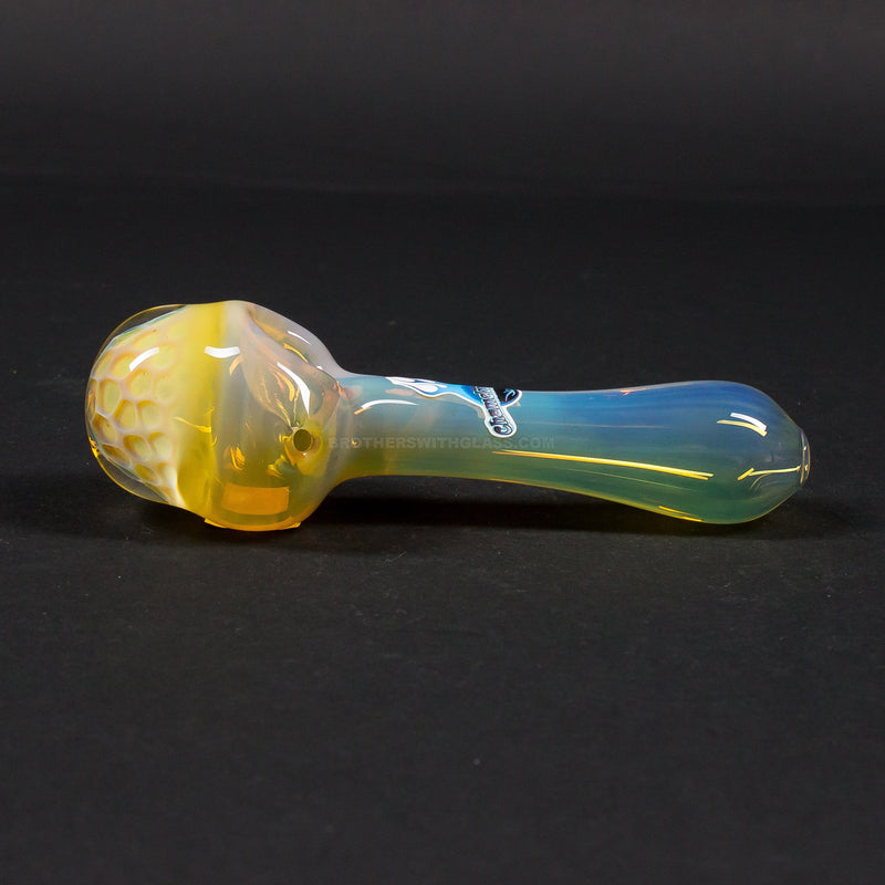 Chameleon Glass Fumed Paradox Honeycomb Hand Pipe.