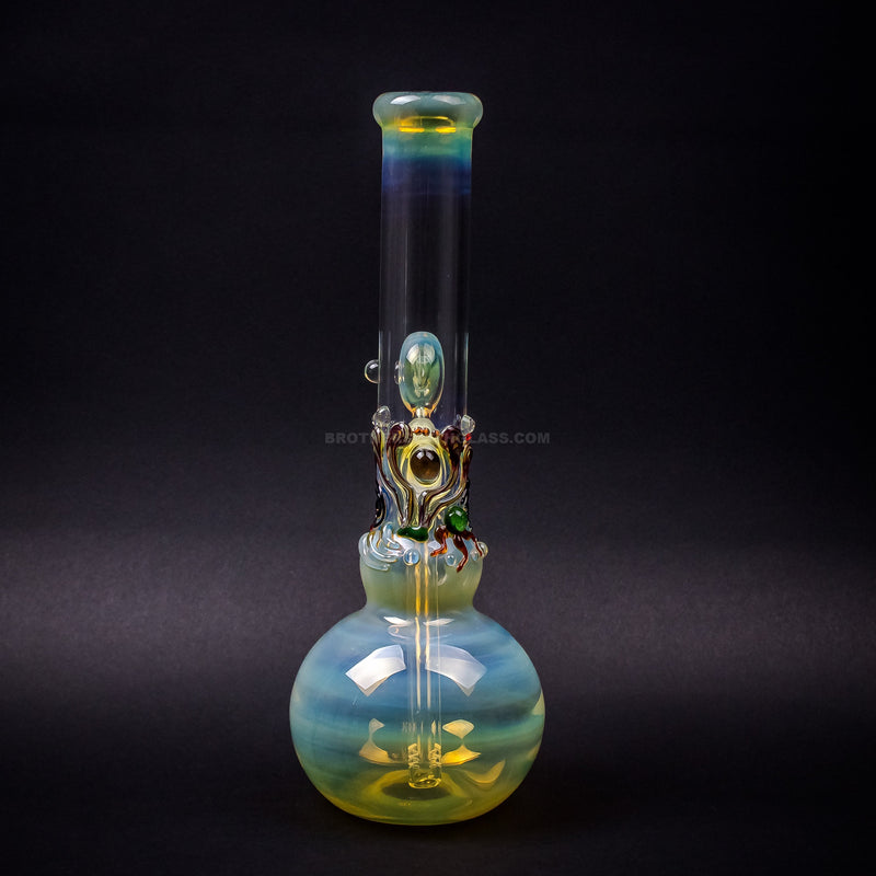 Chameleon Glass Galactic Fumed Bubble Bottom Water Pipe.