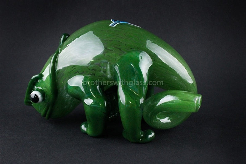 Chameleon Glass Hand Sculpted Panther Chameleon Hand Pipe.