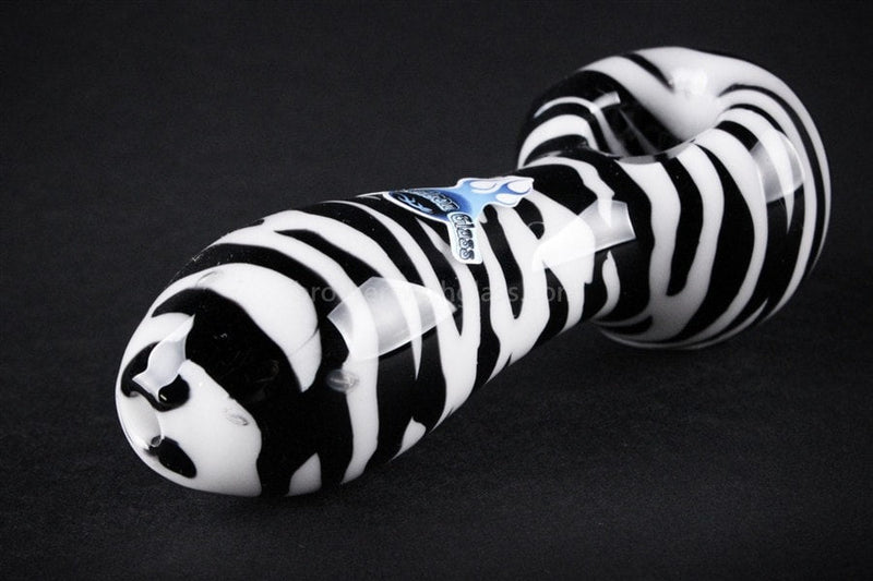 Chameleon Glass Heady Zebra Safari Series Hand Pipe.