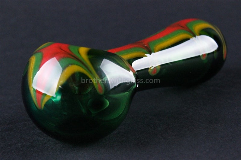 Chameleon Glass Irie Rasta Hand Pipe - Green.