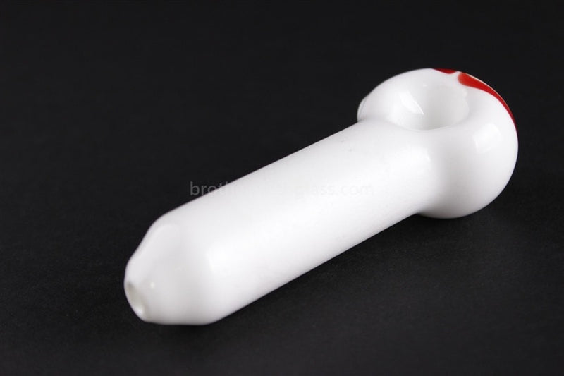 Chameleon Glass Isotope Hand Pipe - White.