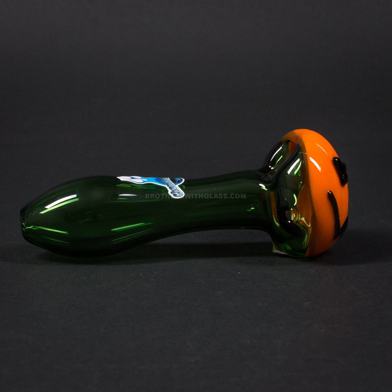 Chameleon Glass Jack O Lantern Hand Pipe.