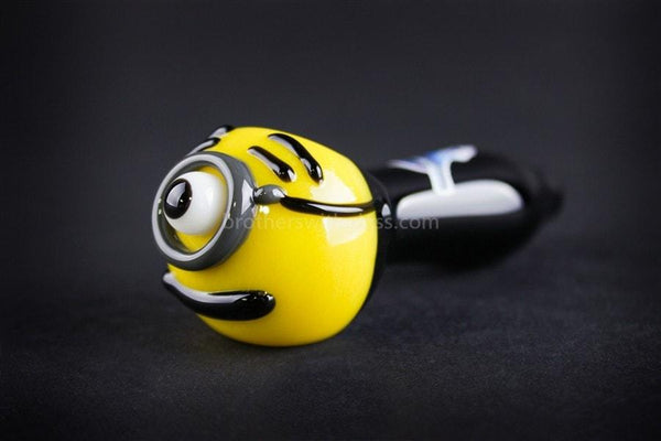 Chameleon Glass Kevin the Minion Hand Pipe.