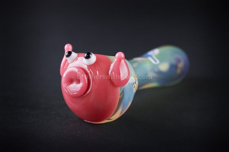 Chameleon Glass Little Piggy Pink Pipe.