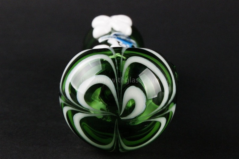 Chameleon Glass Lucky Charm Hand Pipe - Green.