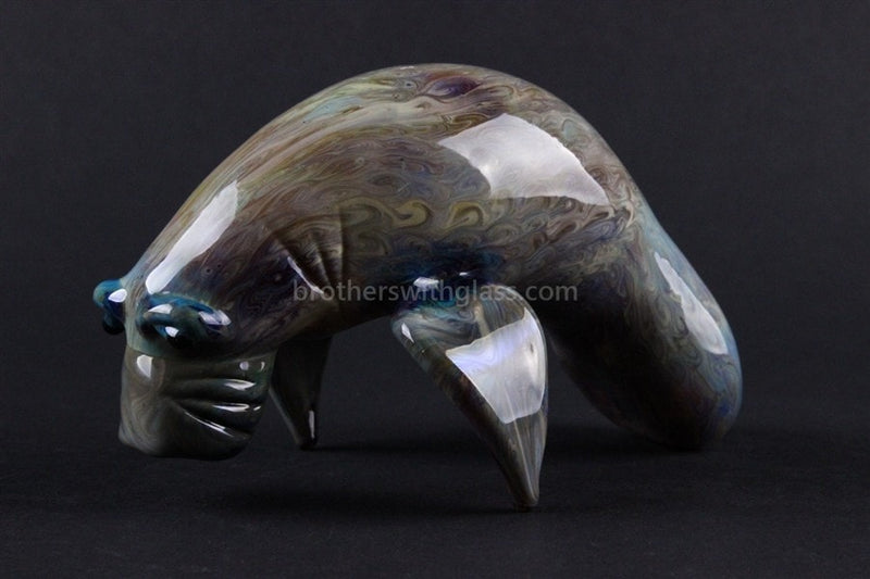 Chameleon Glass Manatee Glass Pipe.