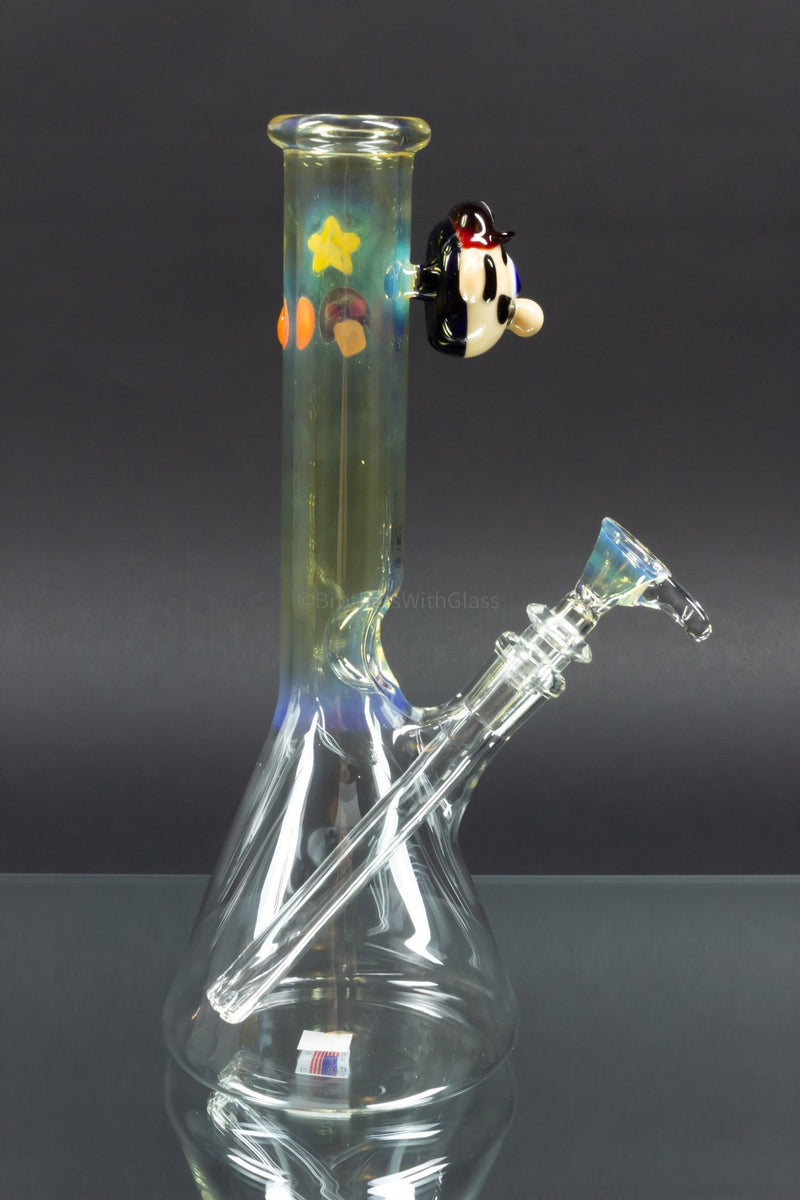 Chameleon Glass Mario Beaker Bong.