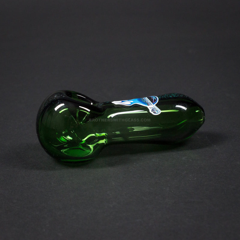 Chameleon Glass Monolith Dichro Hand Pipe - Green.