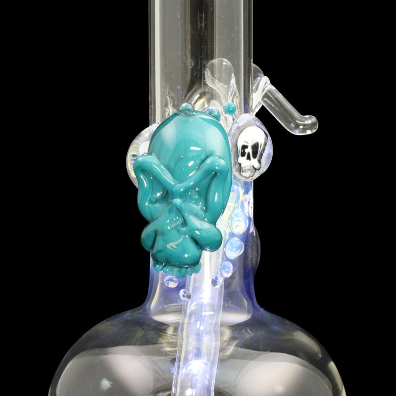 Chameleon Glass Prometheus Series Fumed Bong - Skull Chameleon Glass