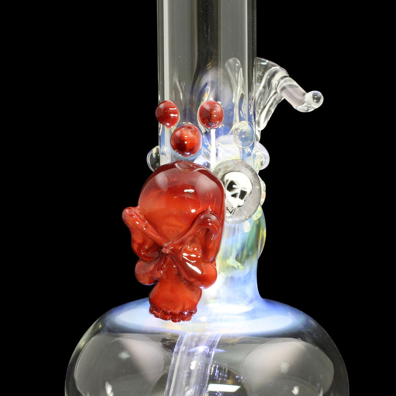 Chameleon Glass Prometheus Series Fumed Bong - Skull Chameleon Glass