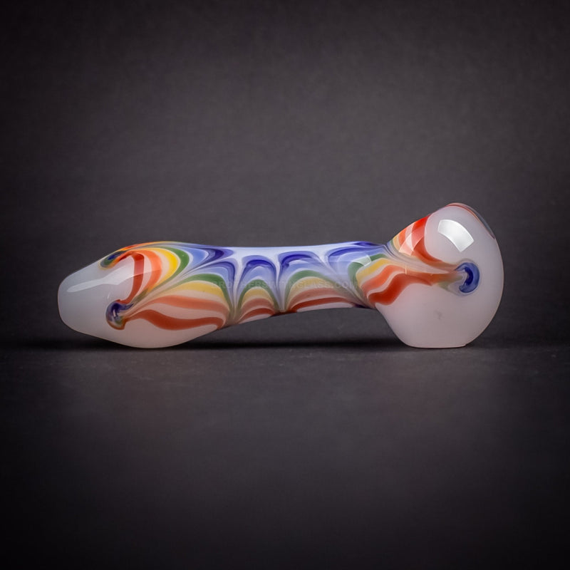 Chameleon Glass Rainbow Splat Hand Pipe.
