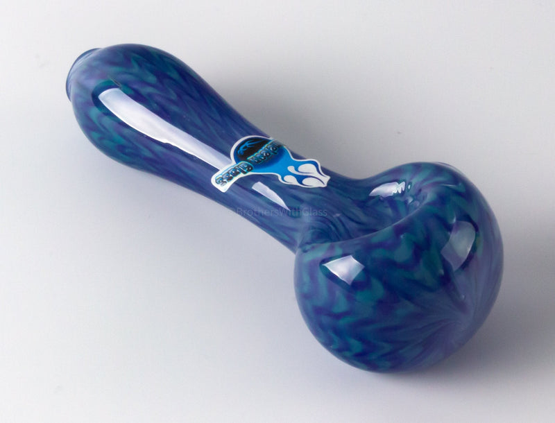 Chameleon Glass Raked Hand Pipe - Blue and Purple.