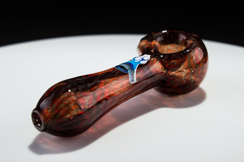Chameleon Glass Raked Hand Pipe - Red and Unobtanium.