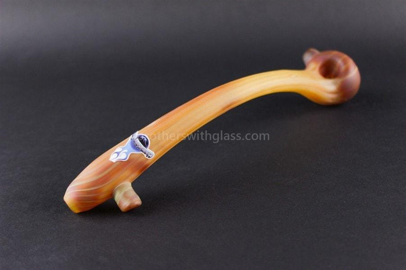 Chameleon Glass Sandblasted Woodie Gandalf Hand Pipe.
