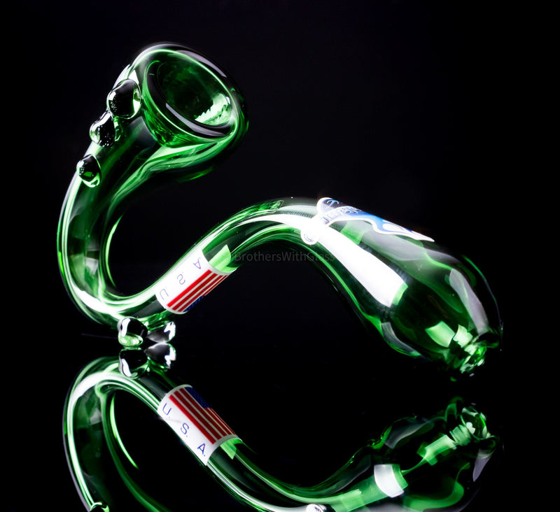 Chameleon Glass Silverado Fumed Sherlock Hand Pipe.
