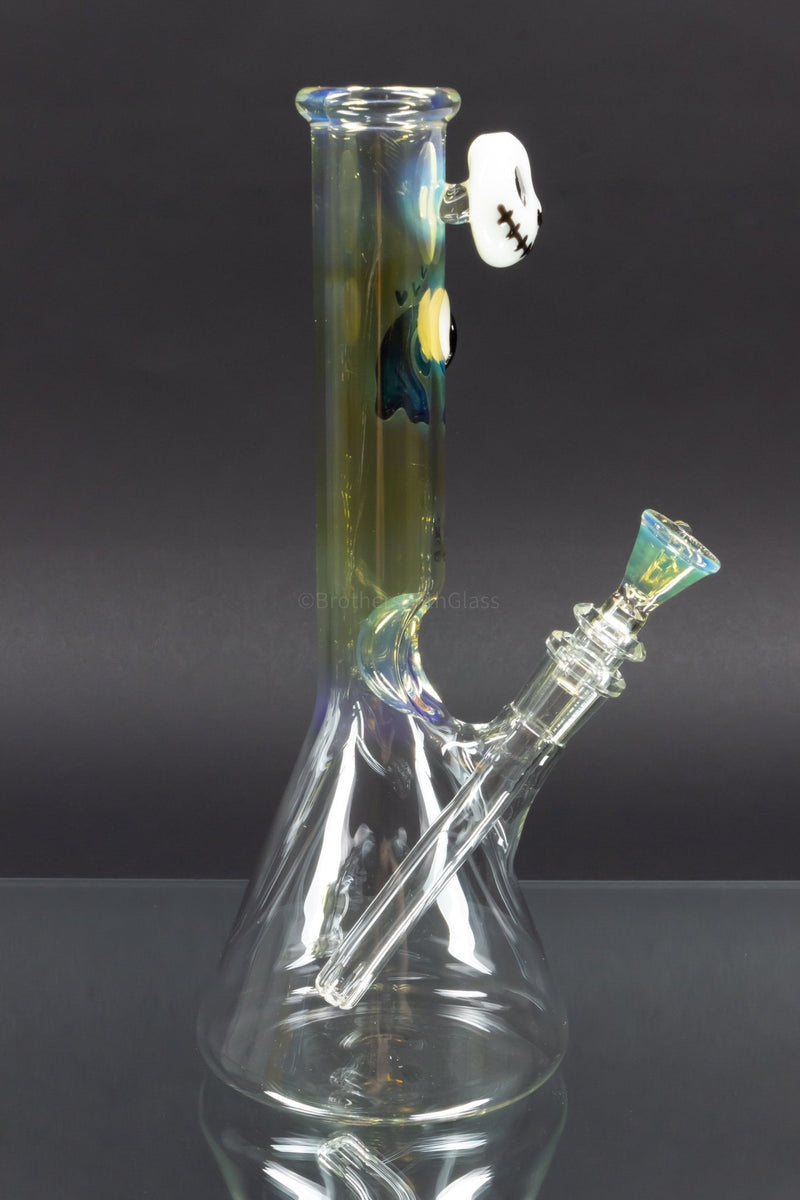 Chameleon Glass Skellington Beaker Bong.