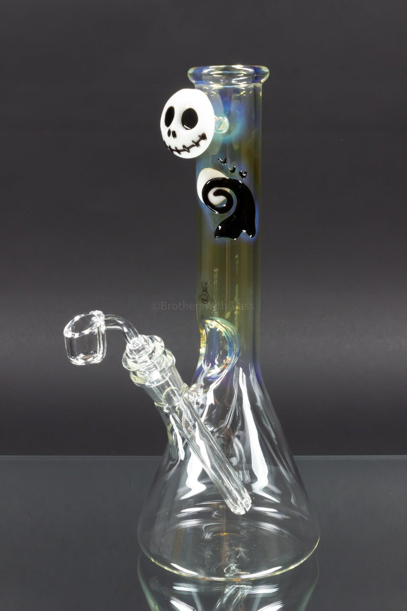 Chameleon Glass Skellington Beaker Bong.