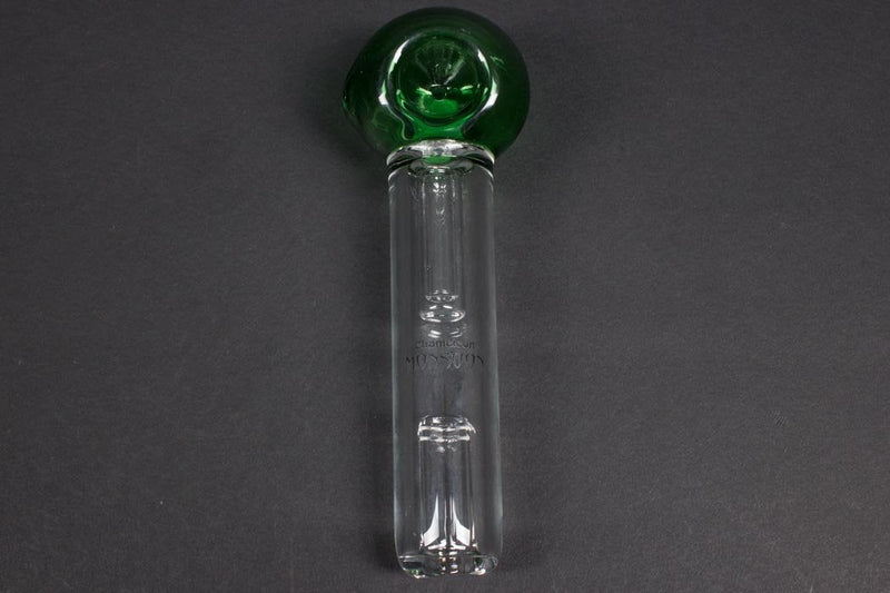 Chameleon Glass Come Watch TV Glass Pipe - Green - It's 4:20 Somewhere