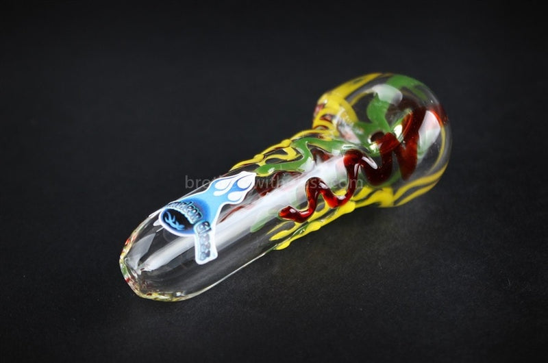 Chameleon Glass Squigee Hand Pipe - Irie Clear.