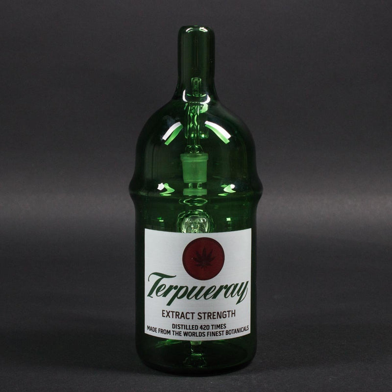 Chameleon Glass Terpeuray Gin Bottle Dab Rig.
